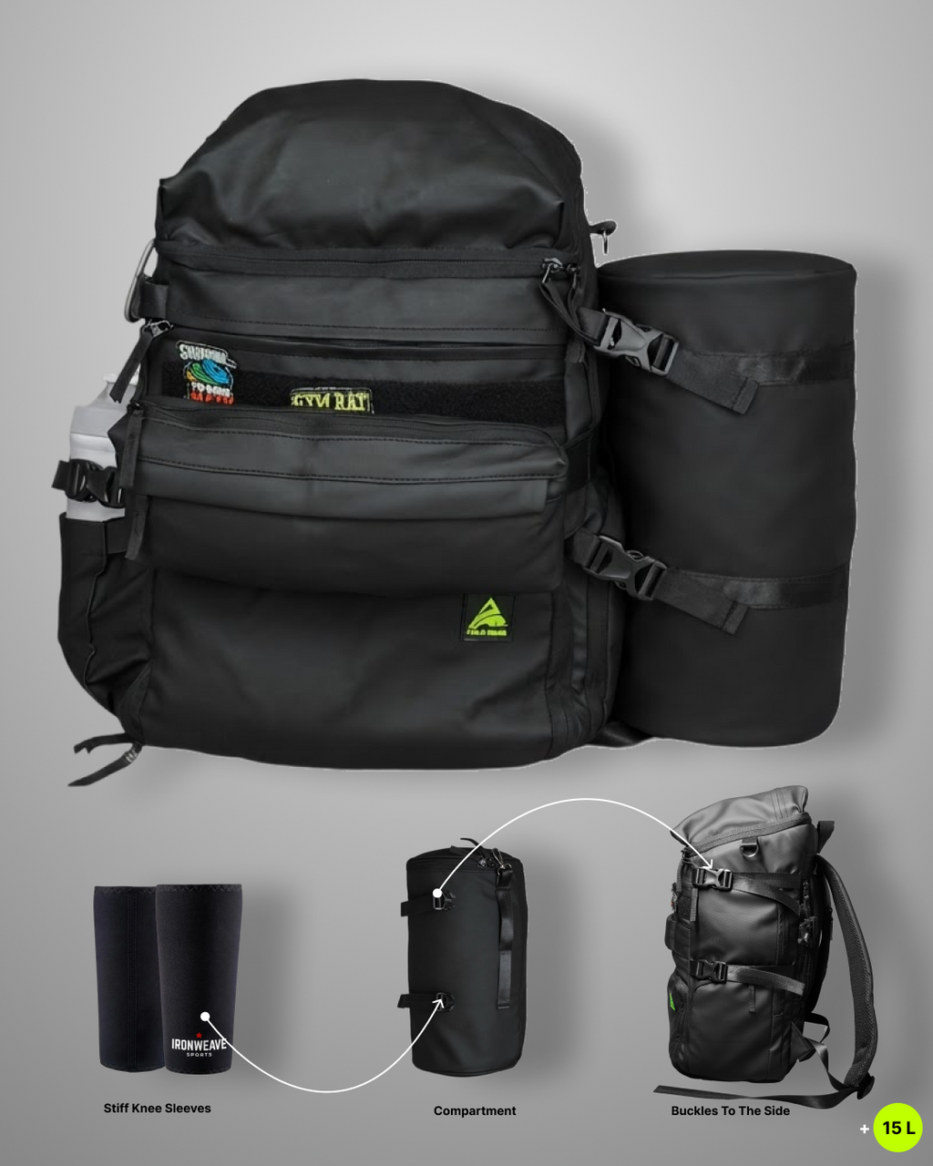 Peak Reign Heavy Bag — add-on assembly